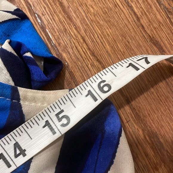 Joseph Ribkoff palm floral one shoulder ruffle dress 10 - Picture 4 of 8